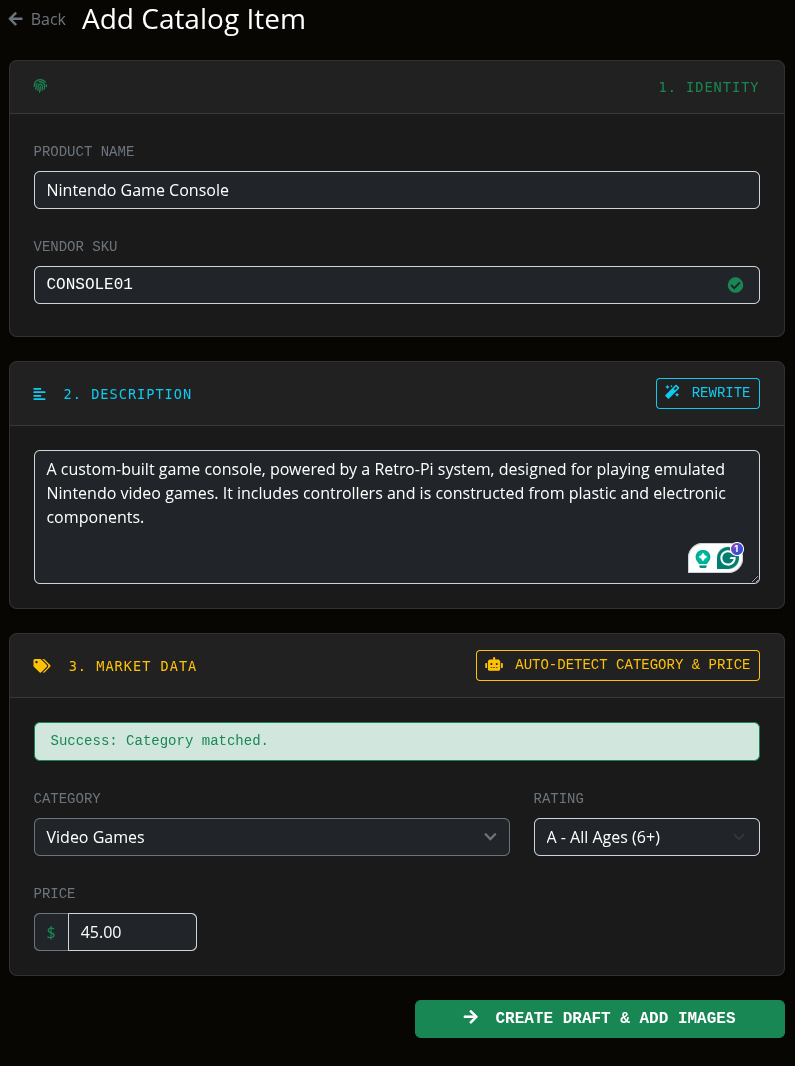 Screenshot of the Product Studio interface